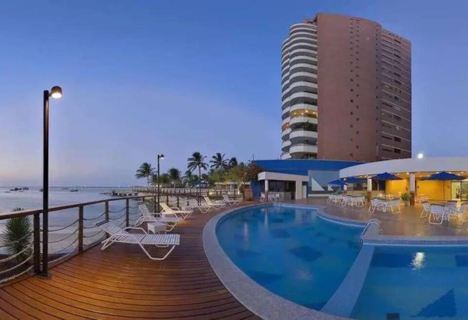 Апартаменты Flat Iate Plaza Na Beira Mar Com Vista Mar Форталеза Экстерьер фото